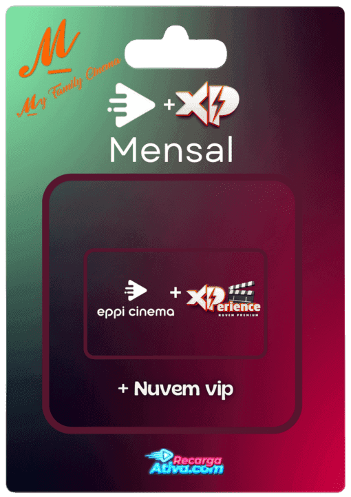 Gift Card Eppi Cinema+ Nuvem Xperience -- Mensal --