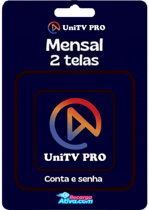 Gift Card Uni -2 Telas -- Conta e Senha Mensal --