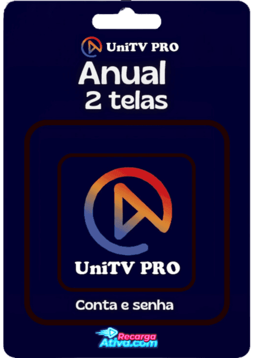 Gift Card Uni 2 Telas  --Conta e Senha Anual --