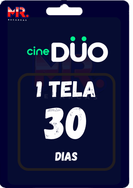 Gift Card CineDuo 1 tela - Código -- Mensal --